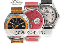 Out of Order horloges - nu met 30% Korting