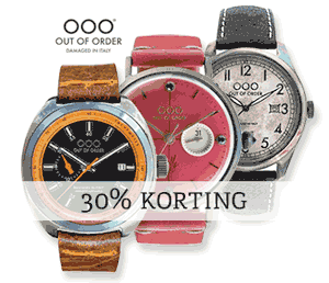 Out of Order horloges - nu met 30% Korting